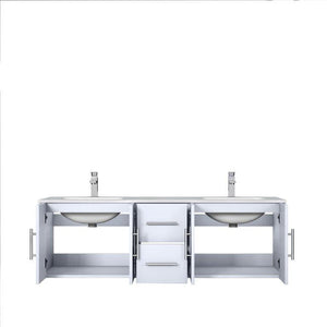 Lexora LG192260DM00000 Geneva 60" Glossy White Vanity Cabinet Only