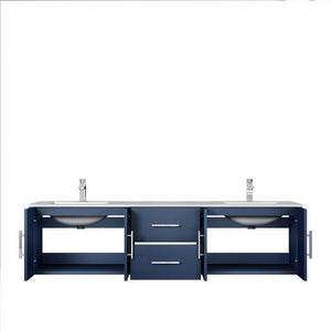 Lexora LG192272DE00000 Geneva 72" Navy Blue Vanity Cabinet Only
