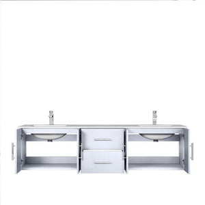 Lexora LG192272DM00000 Geneva 72" Glossy White Vanity Cabinet Only