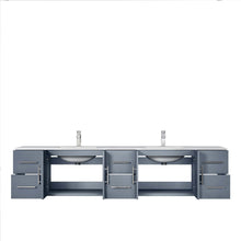 Load image into Gallery viewer, Lexora LG192284DB00000 Geneva 84&quot; Dark Grey Vanity Cabinet Only