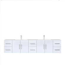 Load image into Gallery viewer, Lexora LG192284DM00LM36 Geneva 84&quot; Glossy White Double Vanity, no Top and 36&quot; LED Mirrors