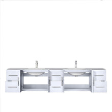 Load image into Gallery viewer, Lexora LG192284DM00000 Geneva 84&quot; Glossy White Vanity Cabinet Only