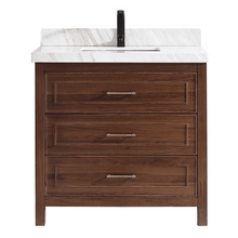 Load image into Gallery viewer, Legion Furniture WK2428-36-EB-WITH WHITE NATURAL TOP 36&quot; EBONY SINK VANITY