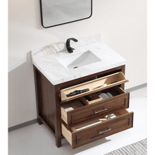 Load image into Gallery viewer, Legion Furniture WK2428-36-EB-WITH WHITE NATURAL TOP 36&quot; EBONY SINK VANITY