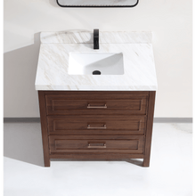 Load image into Gallery viewer, Legion Furniture WK2428-36-EB-WITH WHITE NATURAL TOP 36&quot; EBONY SINK VANITY