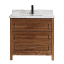 Load image into Gallery viewer, Legion Furniture WK2428-36-EW-WITH WHITE NATURAL TOP 36&quot; EBONY SINK VANITY