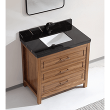 Load image into Gallery viewer, Legion Furniture WK2428-36-EW-WITH BLACK NATURAL TOP 36&quot; EBONY SINK VANITY