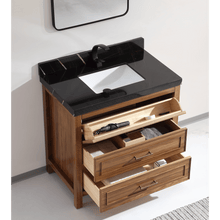 Load image into Gallery viewer, Legion Furniture WK2428-36-EW-WITH BLACK NATURAL TOP 36&quot; EBONY SINK VANITY