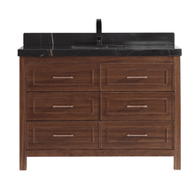 Load image into Gallery viewer, Legion Furniture WK2428-48-EB-WITH BLACK NATURAL TOP 48&quot; EBONY SINK VANITY