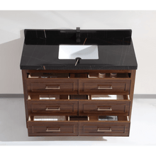 Load image into Gallery viewer, Legion Furniture WK2428-48-EB-WITH BLACK NATURAL TOP 48&quot; EBONY SINK VANITY