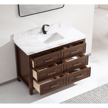 Load image into Gallery viewer, Legion Furniture WK2428-48-EB-WITH WHITE NATURAL TOP 48&quot; EBONY SINK VANITY