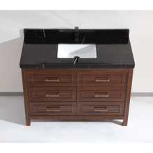 Load image into Gallery viewer, Legion Furniture WK2428-48-EB-WITH BLACK NATURAL TOP 48&quot; EBONY SINK VANITY