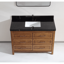 Load image into Gallery viewer, Legion Furniture WK2428-48-EW-WITH BLACK NATURAL TOP 48&quot; EBONY SINK VANITY