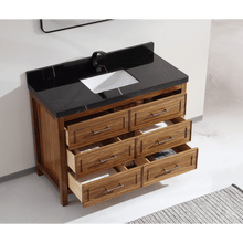 Load image into Gallery viewer, Legion Furniture WK2428-48-EW-WITH BLACK NATURAL TOP 48&quot; EBONY SINK VANITY