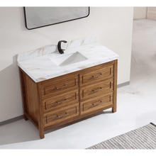 Load image into Gallery viewer, Legion Furniture WK2428-48-EW-WITH WHITE NATURAL TOP 48&quot; EBONY SINK VANITY