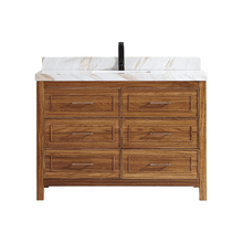 Load image into Gallery viewer, Legion Furniture WK2428-48-EW-WITH WHITE NATURAL TOP 48&quot; EBONY SINK VANITY