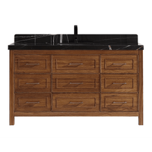 Load image into Gallery viewer, Legion Furniture WK2428-60S-EW-WITH BLACK NATURAL TOP 60&quot; EBONY SINGLE SINK VANITY