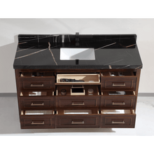 Load image into Gallery viewer, Legion Furniture WK2428-60S-EB-WITH BLACK NATURAL TOP 60&quot; EBONY SINGLE SINK VANITY