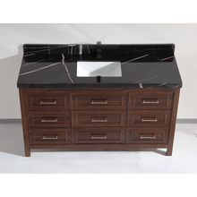 Load image into Gallery viewer, Legion Furniture WK2428-60S-EB-WITH BLACK NATURAL TOP 60&quot; EBONY SINGLE SINK VANITY