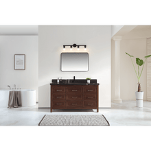 Load image into Gallery viewer, Legion Furniture WK2428-60S-EB-WITH BLACK NATURAL TOP 60&quot; EBONY SINGLE SINK VANITY