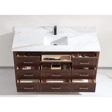 Load image into Gallery viewer, Legion Furniture WK2428-60S-EB- WITH WHITE NATURAL TOP 60&quot; EBONY SINGLE SINK VANITY