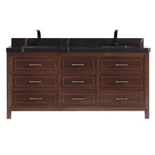 Load image into Gallery viewer, Legion Furniture WK2428-72-EB-WITH BLACK NATURAL TOP 72&quot; EBONY DOUBLE SINK VANITY