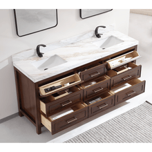 Load image into Gallery viewer, Legion Furniture WK2428-72-EB-WITH WHITE NATURAL TOP 72&quot; EBONY DOUBLE SINK VANITY