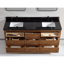 Load image into Gallery viewer, Legion Furniture WK2428-72-EW-WITH BLACK NATURAL TOP 72&quot; EBONY DOUBLE SINK VANITY