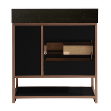 Load image into Gallery viewer, Legion Furniture WK2438-36-BG-WITH BLACK NATURAL TOP 36&quot; VANITY