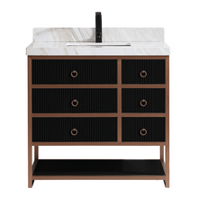 Load image into Gallery viewer, Legion Furniture WK2438-36-BG-WITH WHITE NATURAL TOP 36&quot; VANITY