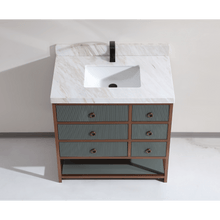 Load image into Gallery viewer, Legion Furniture WK2438-36-PG-WITH WHITE NATURAL TOP 36&quot; VANITY