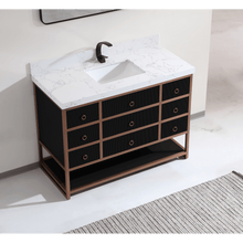 Load image into Gallery viewer, Legion Furniture WK2438-48-BG-WITH WHITE ARTIFICIAL TOP 48&quot; VANITY