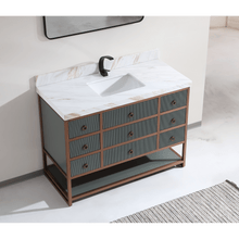 Load image into Gallery viewer, Legion Furniture WK2438-48-PG-WITH WHITE NATURAL TOP 48&quot; VANITY