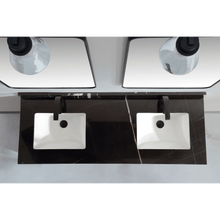 Load image into Gallery viewer, Legion Furniture WK2438-60D-PG-WITH BLACK NATURAL TOP 60&quot; DOUBLE VANITY