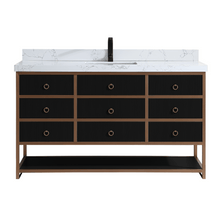 Load image into Gallery viewer, Legion Furniture WK2438-60S-BG-WITH WHITE ARTIFICIAL TOP 60&quot; SINGLE VANITY