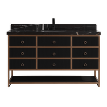 Load image into Gallery viewer, Legion Furniture WK2438-60S-BG-WITH BLACK NATURAL TOP 60&quot; SINGLE VANITY