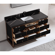 Load image into Gallery viewer, Legion Furniture WK2438-60S-BG-WITH BLACK NATURAL TOP 60&quot; SINGLE VANITY