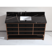Load image into Gallery viewer, Legion Furniture WK2438-60S-BG-WITH BLACK NATURAL TOP 60&quot; SINGLE VANITY