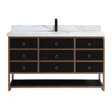 Load image into Gallery viewer, Legion Furniture WK2438-60S-BG-WITH WHITE NATURAL TOP 60&quot; SINGLE VANITY