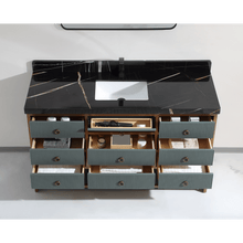 Load image into Gallery viewer, Legion Furniture WK2438-60S-PG-WITH BLACK NATURAL TOP 60&quot; SINGLE VANITY