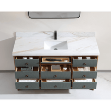 Load image into Gallery viewer, Legion Furniture WK2438-60S-PG-WITH WHITE NATURAL TOP 60&quot; SINGLE VANITY