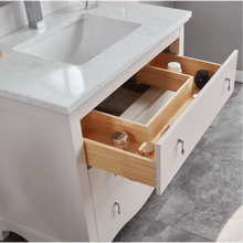 Load image into Gallery viewer, Legion Furniture WS2512-36-DW 36&quot; DREAMY WHITE FINISH SOLID WOOD SINK VANITY WITH 1&quot; ARTIFICIAL STONE TOP