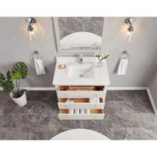 Load image into Gallery viewer, Legion Furniture WS2512-36-DW 36&quot; DREAMY WHITE FINISH SOLID WOOD SINK VANITY WITH 1&quot; ARTIFICIAL STONE TOP