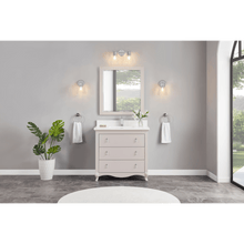 Load image into Gallery viewer, Legion Furniture WS2512-36-DW 36&quot; DREAMY WHITE FINISH SOLID WOOD SINK VANITY WITH 1&quot; ARTIFICIAL STONE TOP