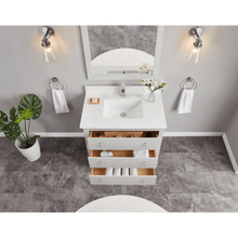 Load image into Gallery viewer, Legion Furniture WS2512-36-SS 36&quot; SILVER STRAND FINISH SOLID WOOD SINK VANITY WITH 1&quot; ARTIFICIAL STONE TOP