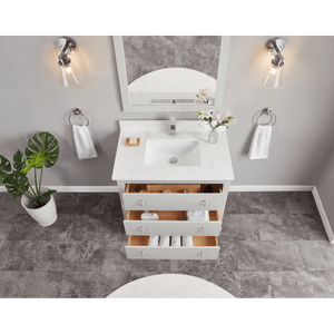 Legion Furniture WS2512-36-SS 36" SILVER STRAND FINISH SOLID WOOD SINK VANITY WITH 1" ARTIFICIAL STONE TOP