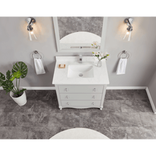 Load image into Gallery viewer, Legion Furniture WS2512-36-SS 36&quot; SILVER STRAND FINISH SOLID WOOD SINK VANITY WITH 1&quot; ARTIFICIAL STONE TOP