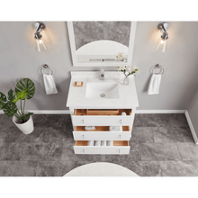 Load image into Gallery viewer, Legion Furniture WS2512-36-W 36&quot; WHITE FINISH SOLID WOOD SINK VANITY WITH 1&quot; ARTIFICIAL STONE TOP