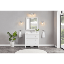 Load image into Gallery viewer, Legion Furniture WS2512-36-W 36&quot; WHITE FINISH SOLID WOOD SINK VANITY WITH 1&quot; ARTIFICIAL STONE TOP