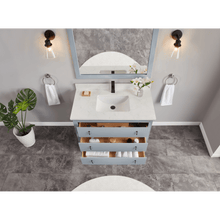 Load image into Gallery viewer, Legion Furniture WS2512-42-CD 42&quot; CADET FINISH SOLID WOOD SINK VANITY WITH 1&#39; ARTIFICIAL STONE TOP